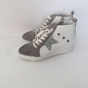 Steve Madden Sabotage Fashion Sneakers White/Gray